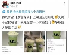 网易连夜上架“暴雪绿茶”！爆单了