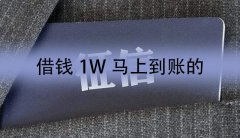 借钱1W马上到账的有吗？试试这几款放款超快的app！