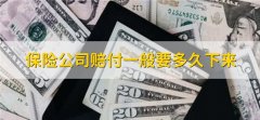 保险公司赔付一般要多久下来