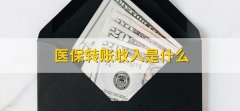 医保转账收入是什么，定期打入个人账户内的金额