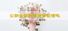 公积金贷款需要看征信吗 公积金贷款看不看征信