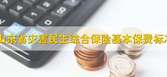 山东省灾害民生综合保险基本保费标准